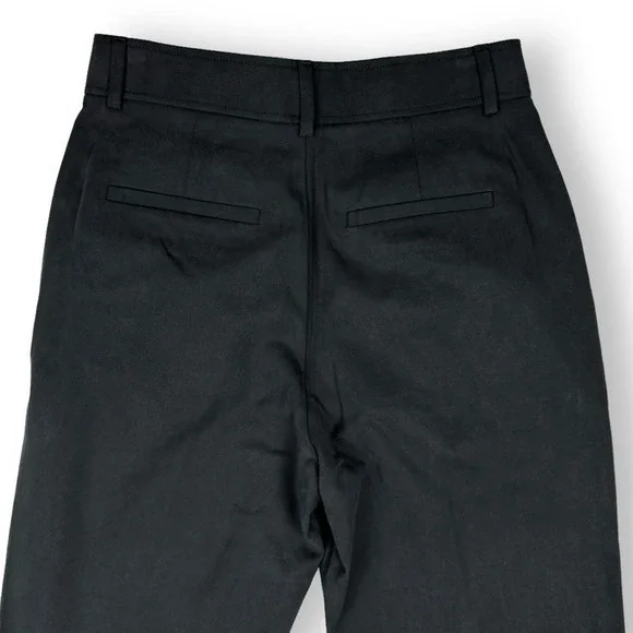 Everlane Women's The Tencel Way High Taper Pant Size 10 Black Ankle Pleated